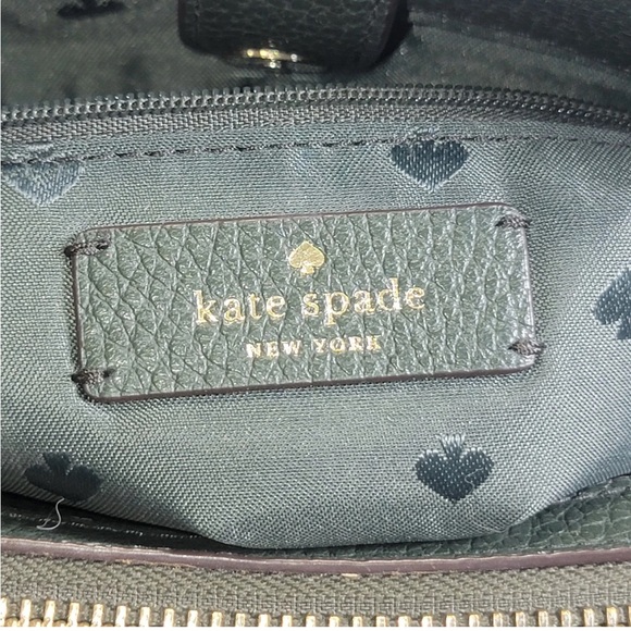 Kate Spade New York Leila Medium Triple Compartment Satchel Emerald Green-NWOT! - Picture 11 of 11